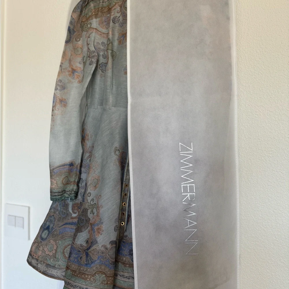 Zimmermann Eden Paisley Long Sleeve Dress - Picture 7 of 8